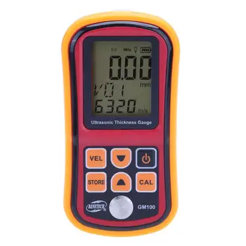 

Ultrasonic Thickness Gauge Meter LCD Digital Display Metal Testering Instruments 1.2 to 200MM Sound Velocity Meter