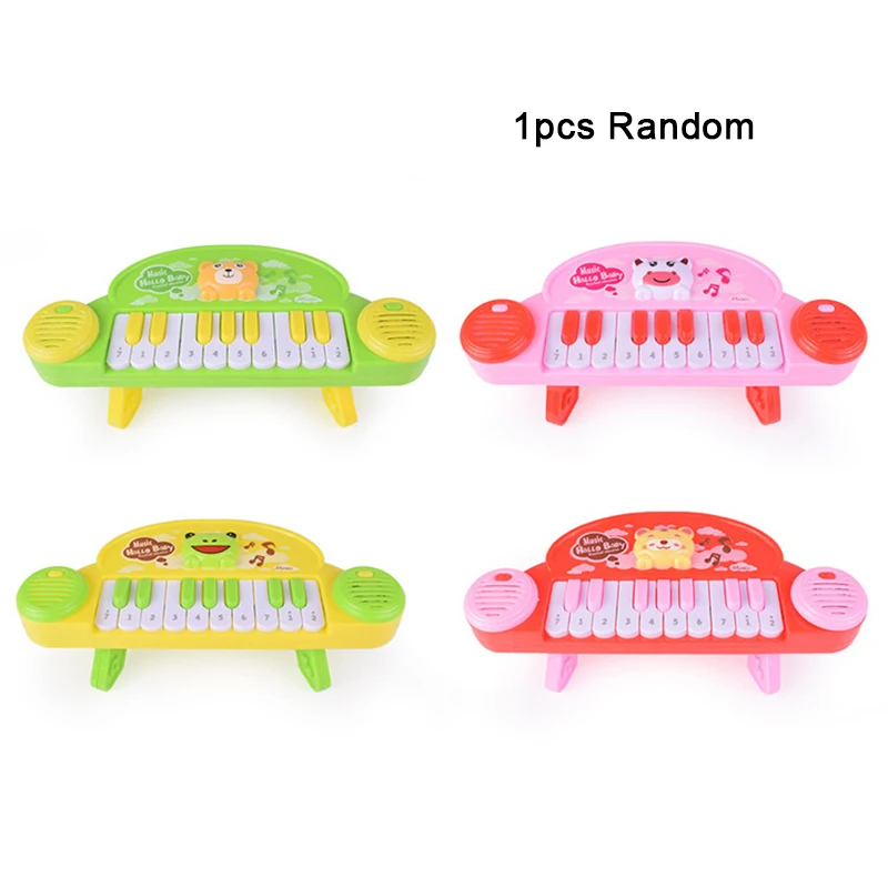 Children Music Instrument Toys Keyboard Piano 10 Keys Sound Kids Musical Toy Animal Cute Fun Colorful Baby Educational Toy Gifts - Цвет: 1pcs Random