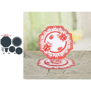 

Circle Insect Ladybug Surround Shape Words Metal Cutting Dies Scrapbooking Album Paper DIY Cards Crafts Embossing Dies New 2019