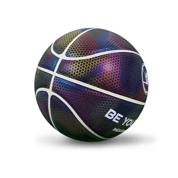

Glowing Reflective Basketball Professional Luminous Reflective Night Colorful Basketball School Training Ball Glowing Basketball