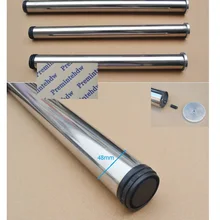 2 шт./лот круглый dia.48 мм нержавеющая сталь кофе чай стол бар ноги Выравнивания Ноги с твердым алюминиевым стеклом адаптер диск круг