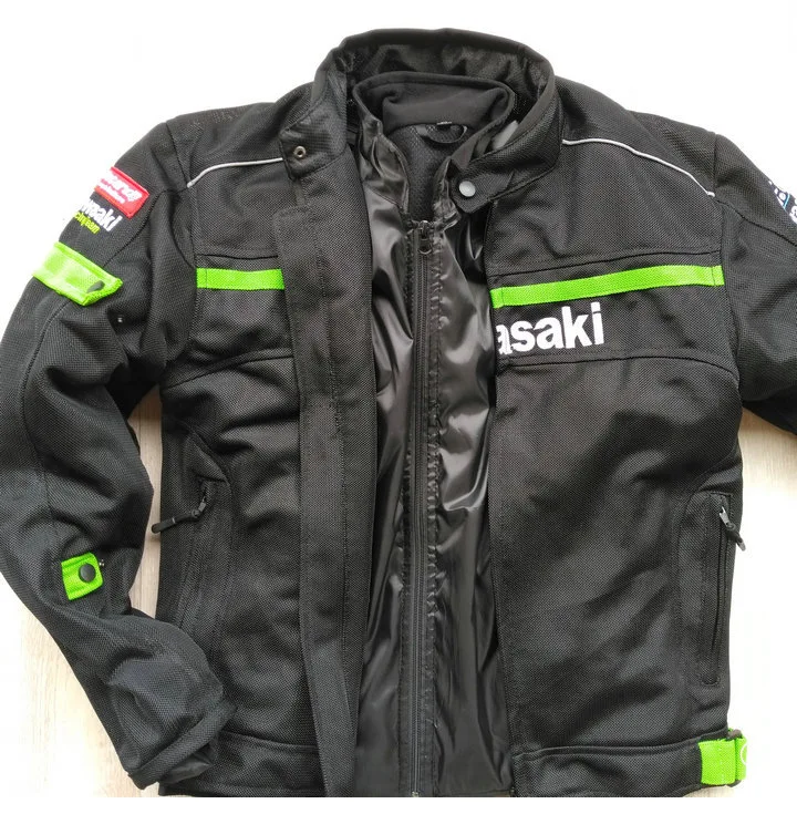 Куртка для мотокросса для KAWASAKI мотоциклетные гоночные куртки с двойным использованием независимая одежда Теплый вкладыш и ветрозащитный слой