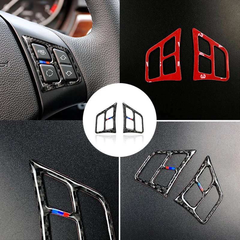 Кнопки на руль из углеродного волокна для BMW 3 серии E90 2005 2006 2007 2008 2009 2010 2011 |