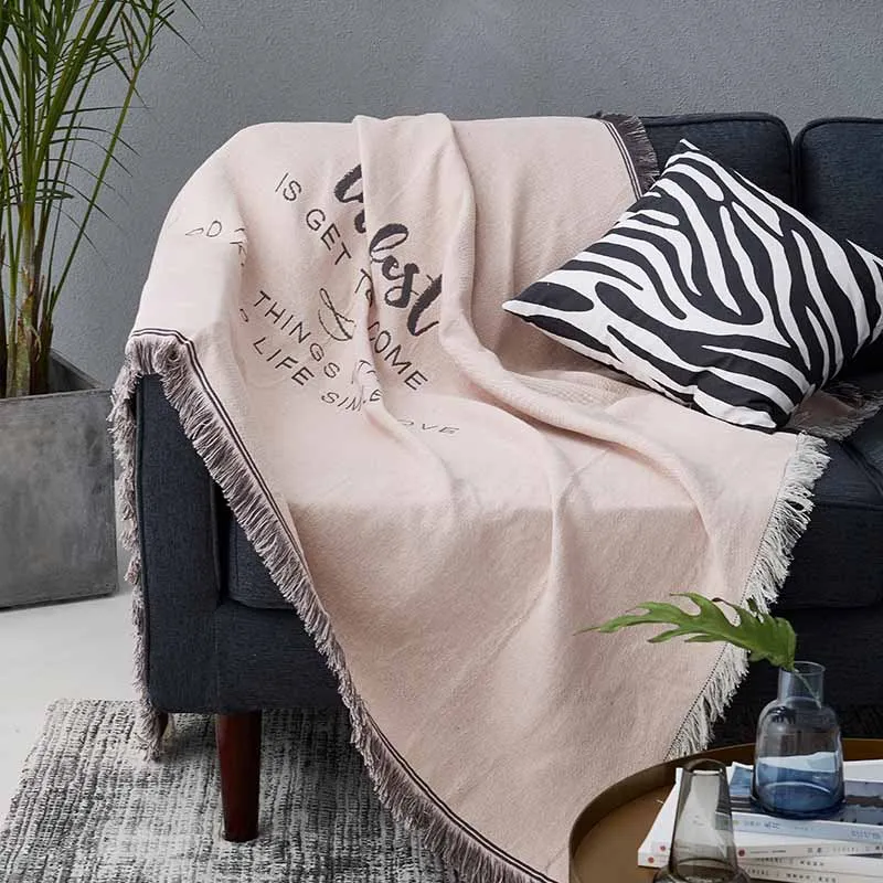 Современный многофункциональный диван полотенце диване покрытие противоскользящее тканевое зимнее покрывало трикотажное нитевое одеяло для кровати фото реквизит