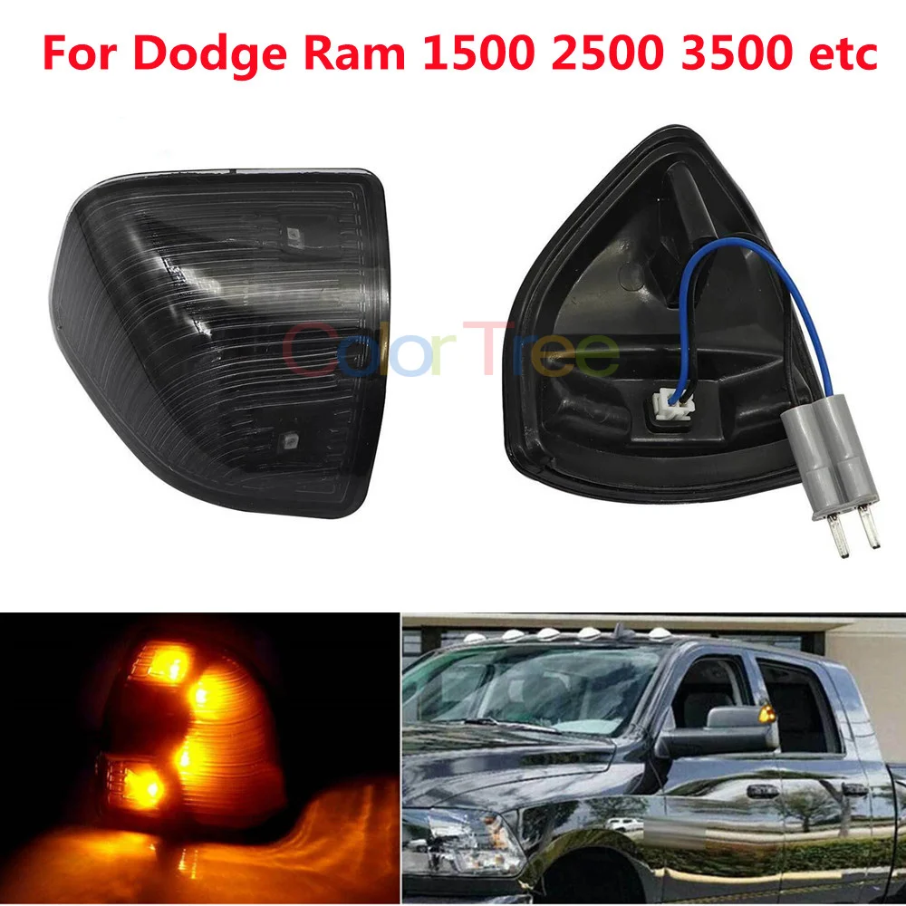 2pcs LED Side Mirror Indicator Blinker Light Rear View Mirror Turn