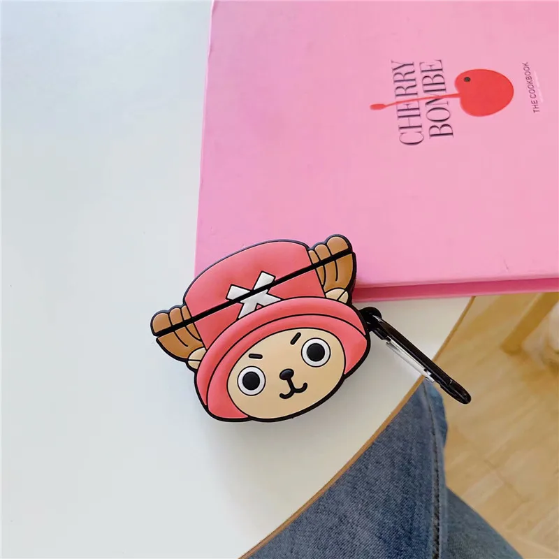 Аниме ONE PIECE Tony Chopper Monkey D. Luffy Косплей Apple гарнитура для airpods чехол Защитный силиконовый чехол - Цвет: 2