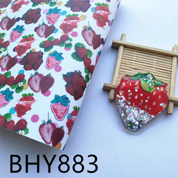 BHY883 2 шт шейкер для воды и 1 лист фруктов синтетический мультфильм виниловая кожа ткань и шейкер для воды набор BHY789 - Цвет: BHY883