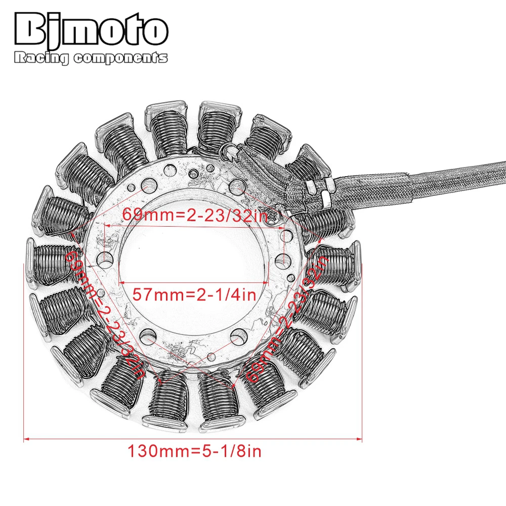 BJMOTO Мотоцикл Магнето генератор статора катушки для Suzuki AN650 Burgman 650 2003-2012 32101-10G10