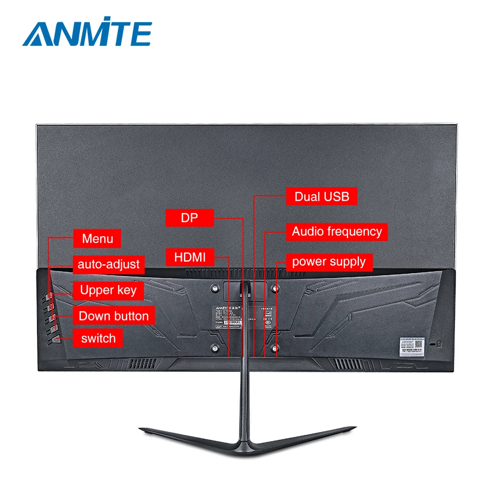  Anmite 24 Inch 2K 2560*1440 QHD Slim Ps4 LCD Computer Game Monitor Athlete Chicken Ips Screen