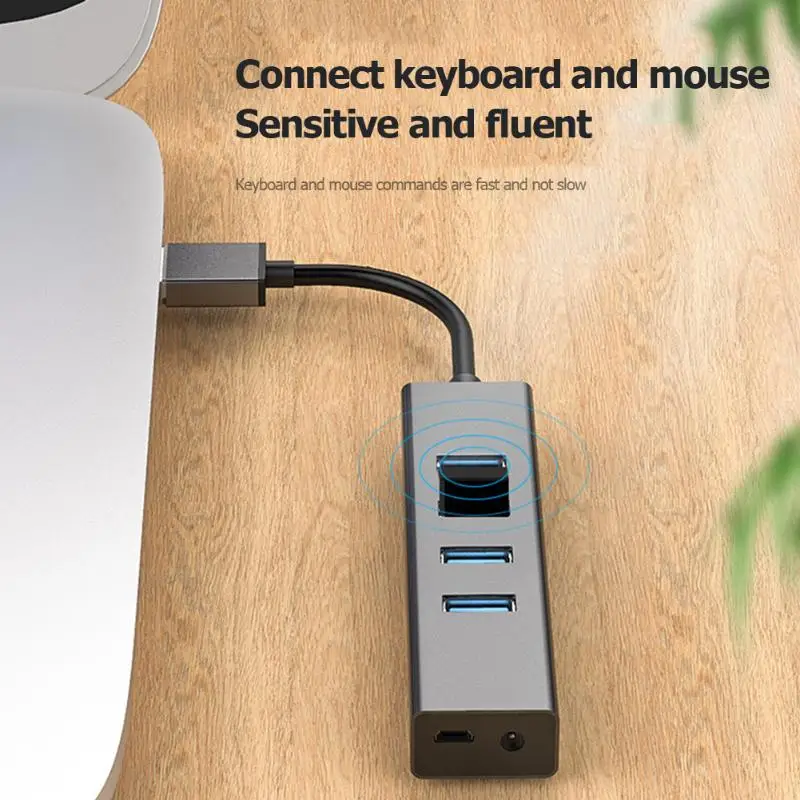 ALLOYSEED usb-хаб 3,0 Мульти USB 3,0 концентратор USB разветвитель 5 Гбит/с S94-U высокоскоростной 4 порта TF для ПК Компьютерные аксессуары