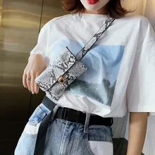 Поясная сумка, змеевидный пояс, сумка для женщин, нагрудный замок на плечо, через плечо, Ретро винтажный кошелек из змеиной кожи, сумки-мессенджеры, банан