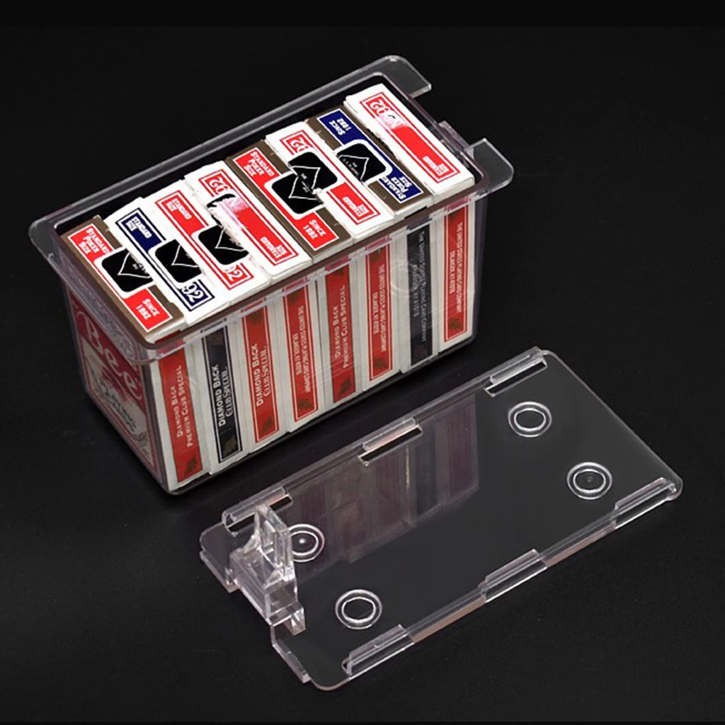 

Poker Card Case Holder Durable Use Clear for Gifts Acrylic Material Playing Cards Accessories