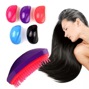 

Soft Pins Plastic Hair Massage Combs Brush Tangle Detangling Comb for Hair Shower Salon Hair Styling Tamer Tool