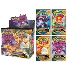 Juego de cartas coleccionables para niños, Cartas coleccionables de Pokemon, francés, español, inglés, Evoling Skies, evoluciones, caja de refuerzo