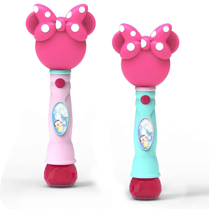 

[Wood Forest] Fully Automatic with Sound And Light Blowing Bubbles Toy Douyin Celebrity Style Cartoon GIRL'S Heart Electric Bubb
