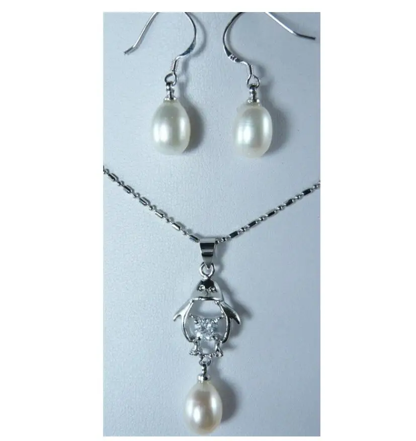 Nobility Fashion Jewelry real pearl Pendant necklace earring set Factory wholesale price | Украшения и аксессуары