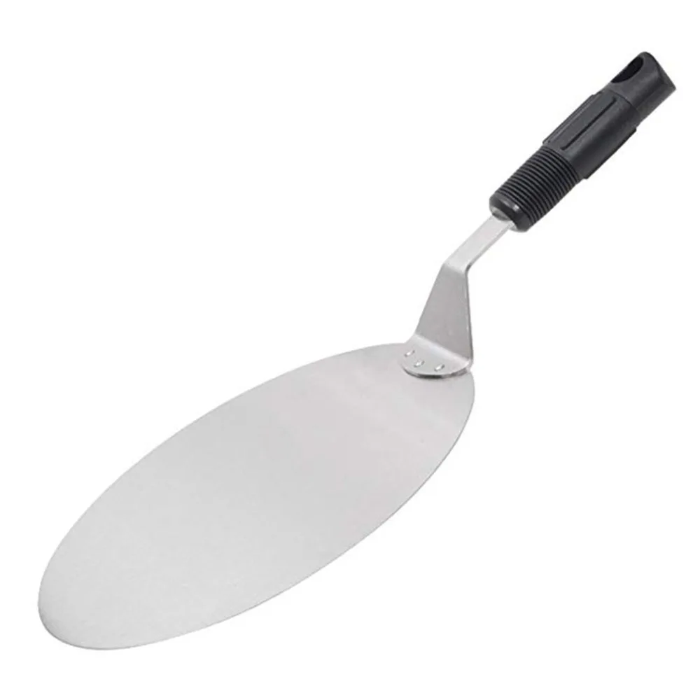 Stainless Steel Pizza Shovel Large Thick Wood Handle Pizza Knife Round Cake Shovel Baking Tool portable