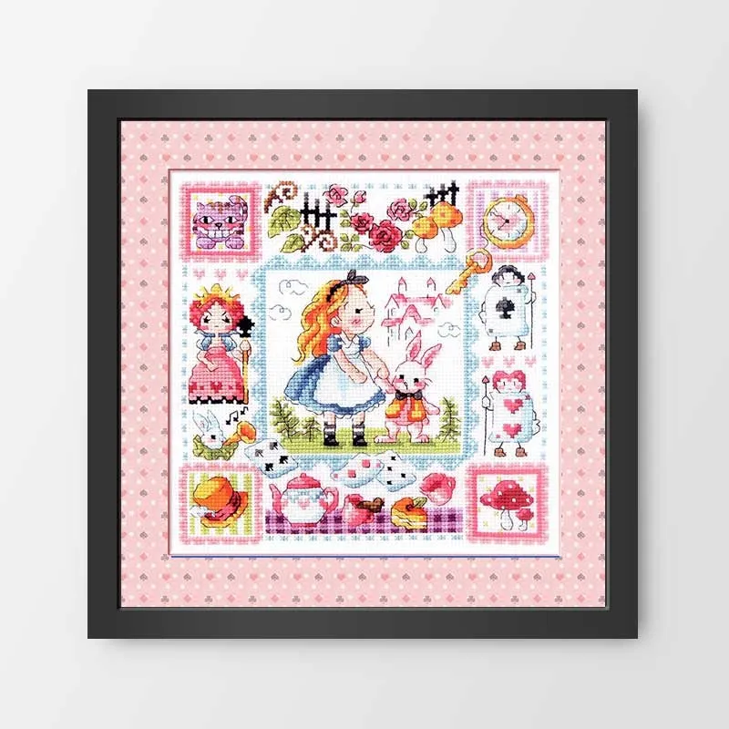 SO-3177 DIY Craft Stich Cross Stitch Package Cotton Fabric Needlework Embroidery Crafts Counted Cross-Stitching Kit cross stitch kits