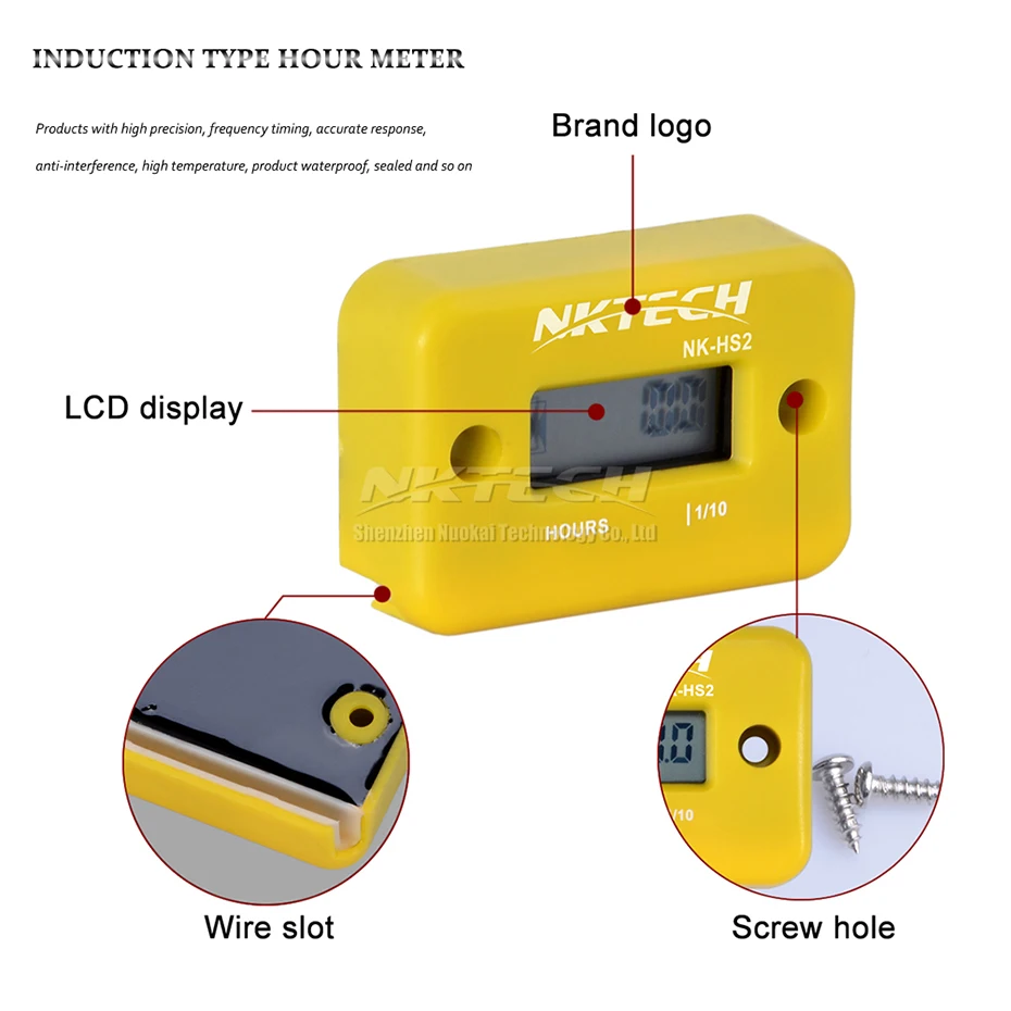 NKTECH NK-HS2 индуктивный счетчик часов для газового двигателя газон Mover морской ATV Мотоцикл лодка снегоход грязь подвесной мотор генератор