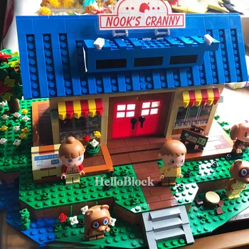 

Super18k K103 Street view series The Animal Crossing House Assembly Bricks 3D Model Building Blocks Kids Christmas Toys Gifts