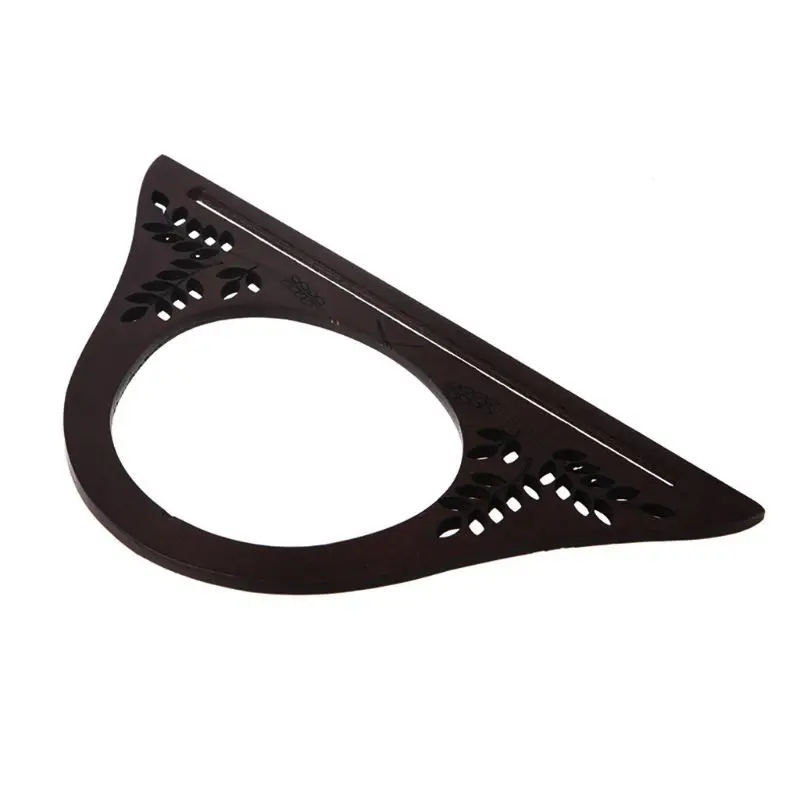 Wood Handle Purse Frame Wooden Bag Handle DIY Handbag Accessories A69C