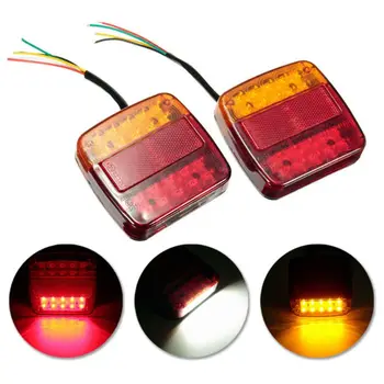 

12V 20 LED Truck Taillight Car Trailer Universal Two-color Car Light Brake Stop Turn Signal Light