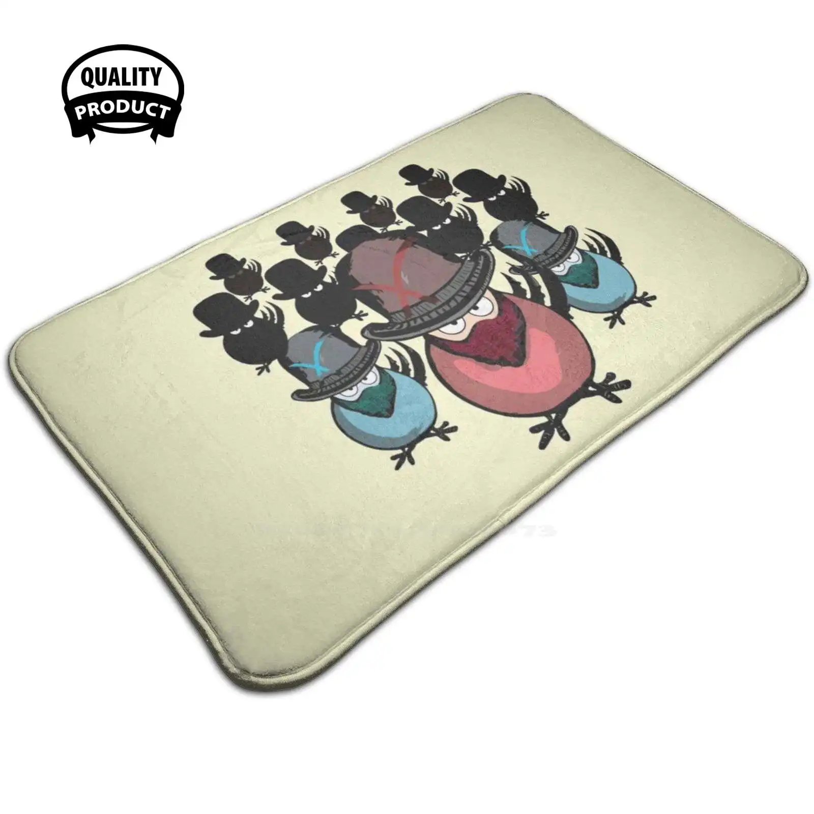 Divertente Viso Mascherato Uccelli Mega Angry Turkey Mob Con Maschere Comodo Zerbino Tappeto Tappeto Foot Pad Angry Turchia Birds Funny