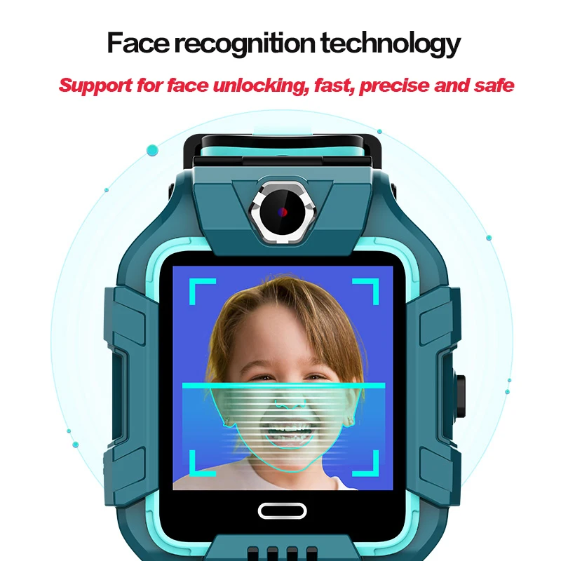 696 Kids 4G LTE Smart Watch GPS+WiFi+LBS Location SIM Dual Camera 360-degree Rotation Smartwatch Smart clock Phone watches band