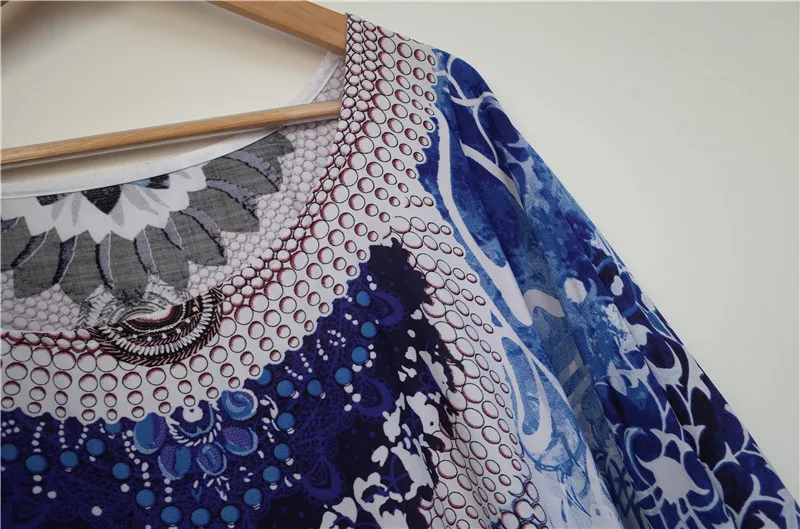 Print Cotton Plus size Beach Dress Sarong Beach Cover up Women Tunic Robe de Plage Swimsuit cover up Beachwear#Q685
