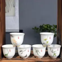 6 шт./компл. расписанная вручную таинственная кружка керамические чайные чашки мастер чашки керамика китайская фарфоровая чашка чайная чаша посуда для напитков набор для чая