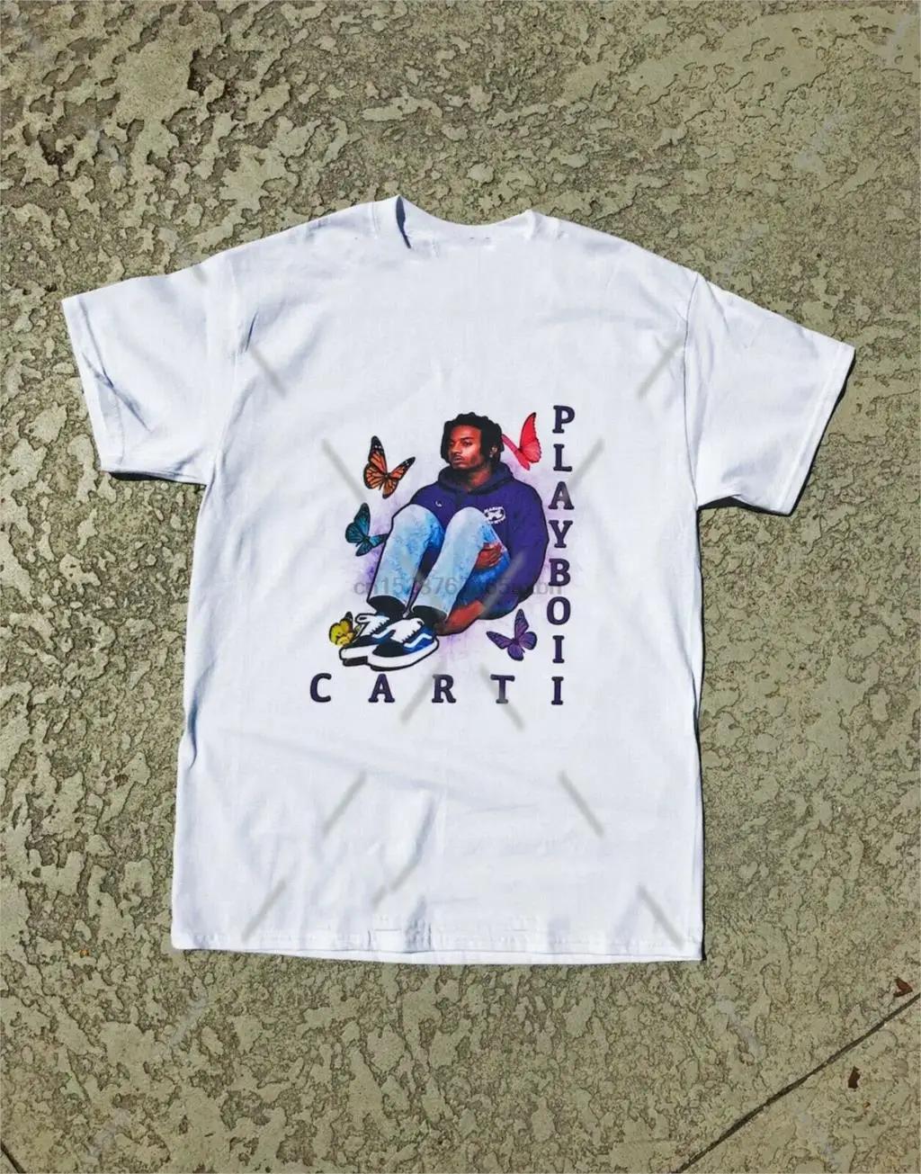 Playboi Carti Wlr весь Лотта красный альбом Eternal Atake Lil Uzi Vert 2019 рэпер аниме футболка ужас