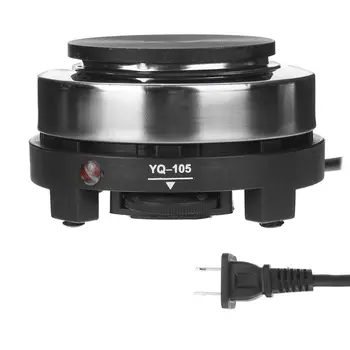 

Electric Heater Stove 500W Fast Heating US Plug Alloy Kitchen Heating Plate Furnace 5 Gears Adjustable Cooking Coffee Heater