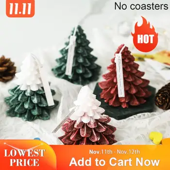 

Aromatherapy Candles Romantic Nordic Christmas Waxes Candle Dinner Dining Decor Fragrance Home Scented Tree Candle O6Z0