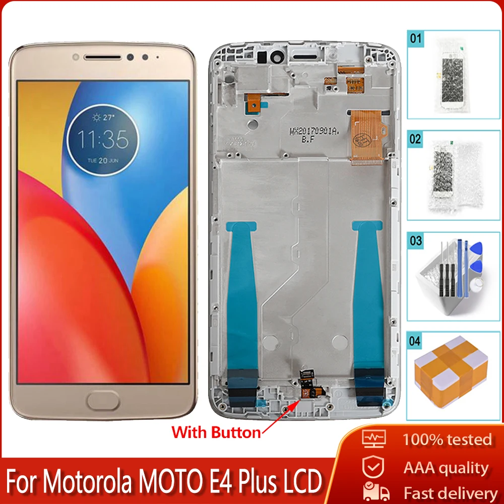 5 &quotОригинальный ЖК-экран для Motorola Moto E4 Plus с сенсорной панелью дигитайзер в сборе