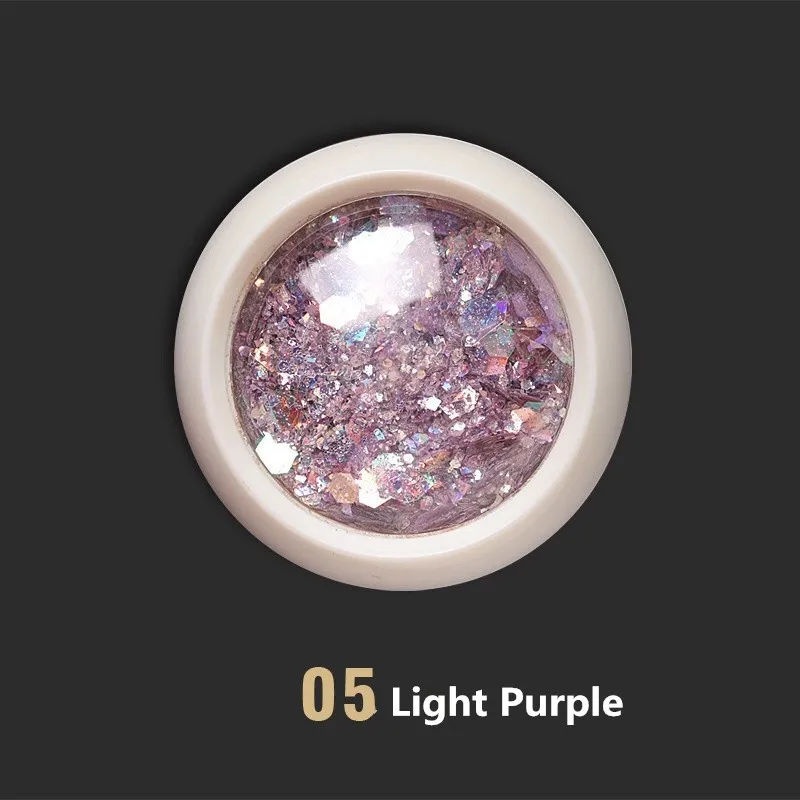 05 Nail Flakes Горячая голографическое искусство ногтей Блестящий хлопья Русалка шестиугольник блестки Нерегулярные блестки порошок для ногтей DIY Дизайн ногтей украшения - Цвет: 05 Nail Flakes