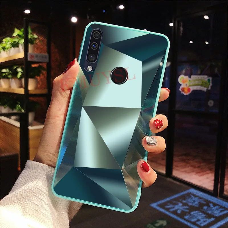Green Блестящий Алмазный зеркальный чехол для huawei P Smart Y5 Y6 Y7 Pro Y9 P30 Pro P20 Lite mate 20 10 Lite Honor 10i глянцевые чехлы для телефонов - Цвет: Green