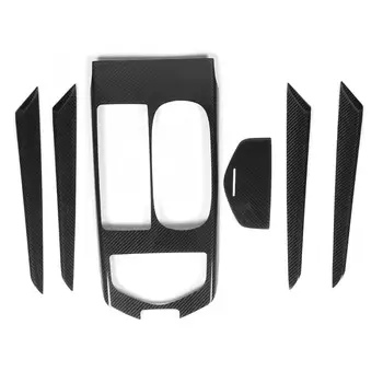 

Car Interior Kit6Pcs/Set Dry Carbon Fiber Interior Decoration Gear Shift Panel Cover Door Panel Trim Kit Fit for Maserati Ghibli
