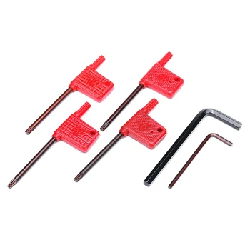 

New 16mm Shank Lathe Boring Bar Turning Tool Holder + Inserts + Wrench Kit