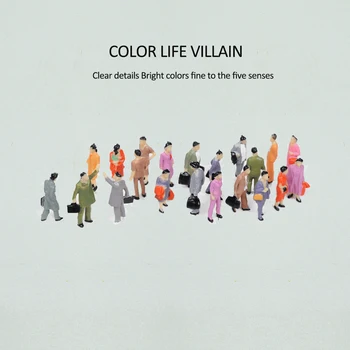 

1/87 Business Colorful People Sand Table Scene Architecture Miniature White Plastic Building Model Toys The Collection Gift Doll