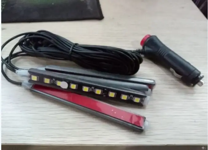 Remote Control Colorful RGB 30W 12V Car Interior Floor Atmosphere Light with f26 Headlight 4x 9LED 5050 SMD