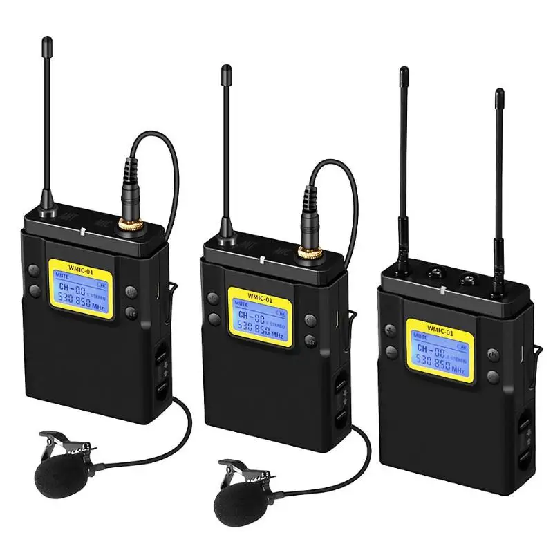 WMIC-01Wireless петличный микрофон Портативный петличный микрофон 3,5 мм Jack нагрудный микрофон для фотографии