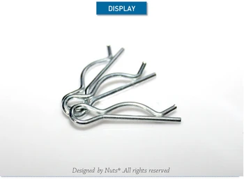 

High Quality Spring Steel Stainless Steel 1.2 * 20mm / 1.6 * 28mm / 1.8 * 35mm R-Shaped Steel Spring Opening Clamp Wave Axis