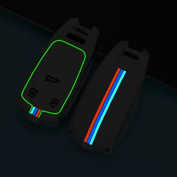 Custodia/cover per Chiave/telecomando in lega di zinco per Audi A6 A5 Q7 S4 S5 A4 B9 Q7 A4L 4m TT TTS RS 8S 2016 2017 2018 accessori auto portachiavi 4 Custodia/cover per Chiave/telecomando in lega di zinco per Audi A6 A5 Q7 S4 S5 A4 B9 Q7 A4L 4m TT TTS RS 8S 2016 2017 2018 accessori auto portachiavi - Coperture della cassa della copertura chiave dell automobile in lega di zinco per Audi A6