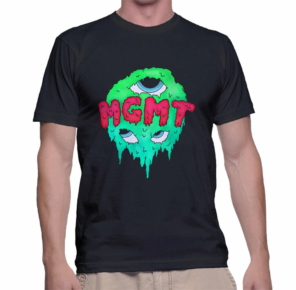 Новый Mgmt инди-рок-группа футболки Размер S M L Xl 2Xl черные топы Новые унисекс