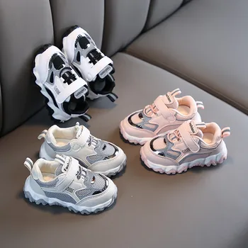 

2020 Spring Kids Sport Shoes For Girls Sneaker Boys Fashion Comfortable Casual Kids Shoe For Children Footwear EU 27-37