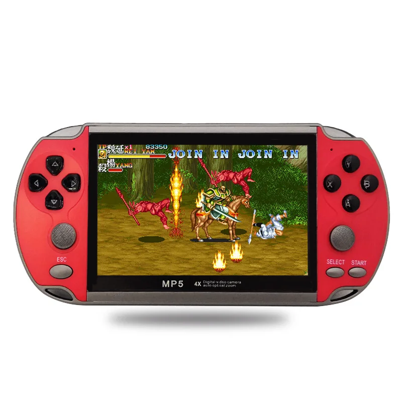 COOL NEW X7 4.3inch Game Console 8GB 8/16/ Bits Double Rocker Handheld Game Player Retro Video Console Built In 6000 Games