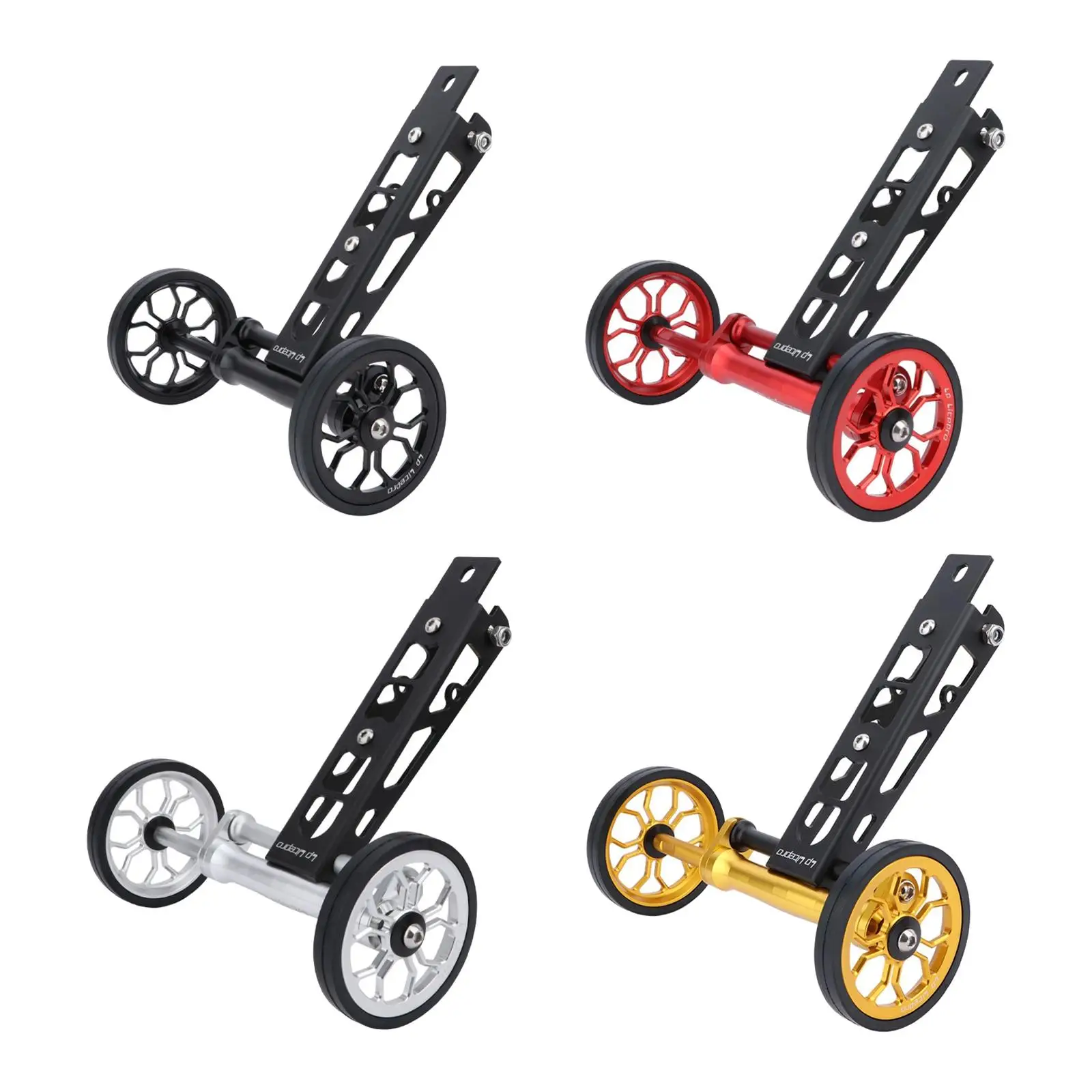 High Strength Easy Wheel Bottle Holder 2-In-1 Bracket Water Parking Stand Pushing for Birdy Folding Bike 1-2-3 Series Rear Rack | Спорт и