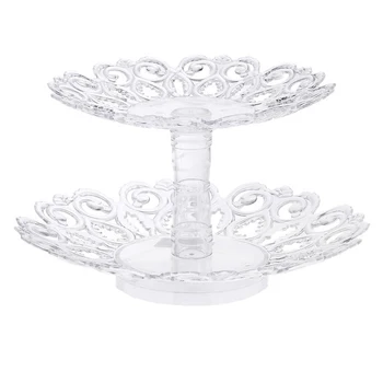 

Fruit bowl 2-tier "Melody", medium, transparent color