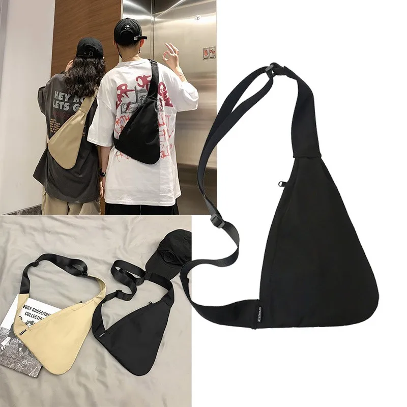 New Nylon Couple Chest Bags Fashion Unisex Crossbody Bag Trend Simple Waist Large Capacity Travel Pack Daily Sac De Messager |