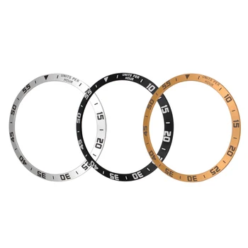

Metal Protection Ring Scale Time Steel Ring Adhesive Cover Anti Scratch Smart Watch Accessories for Samsung Galaxy Watch 42mm